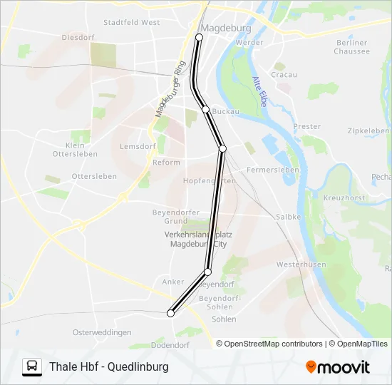 RE11 Bus Line Map