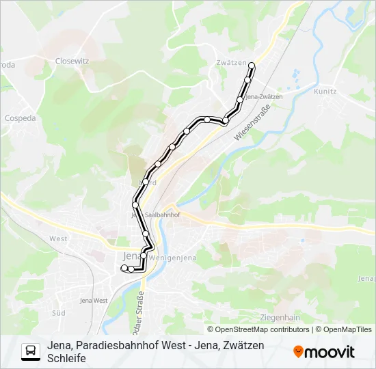 E Bus Line Map