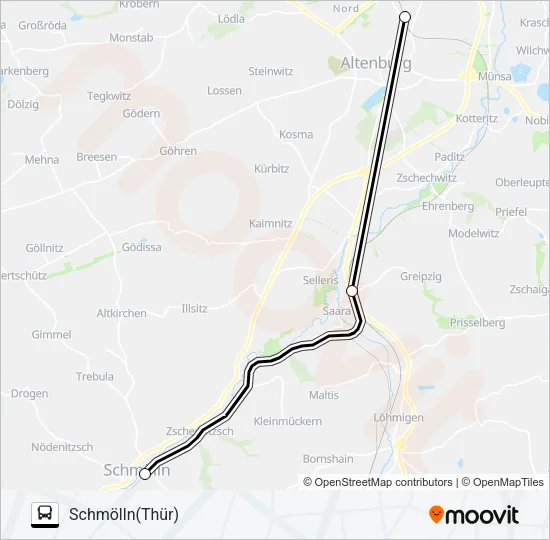 RE3 Bus Line Map