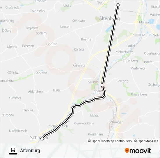 RE3 Bus Line Map