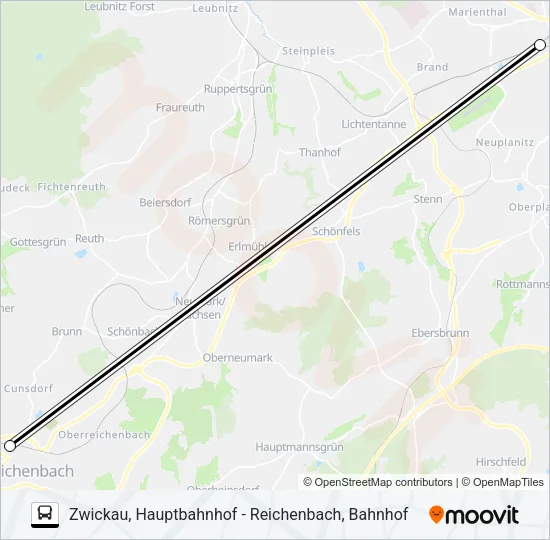 RE 3 Bus Line Map
