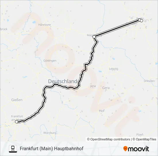 16 Train Line Map