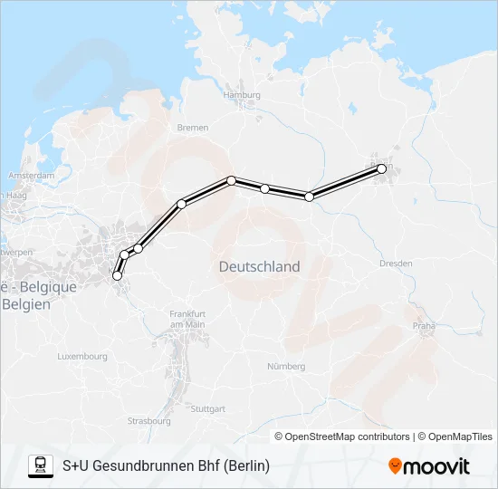 19 Train Line Map