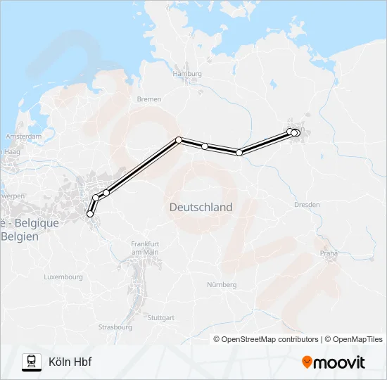 19 Train Line Map