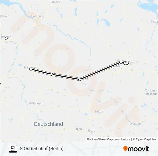 19 Train Line Map