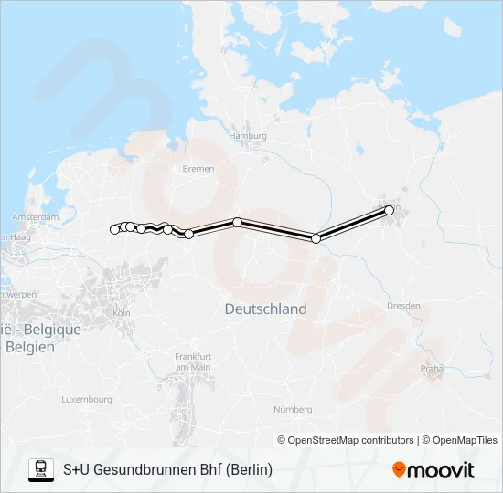 77 Train Line Map