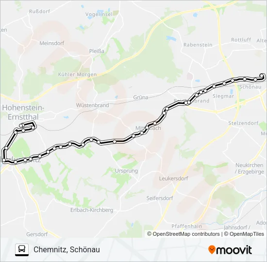 251 Bus Line Map