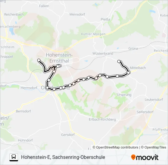 251 Bus Line Map