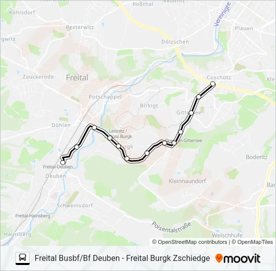 166 Bus Line Map