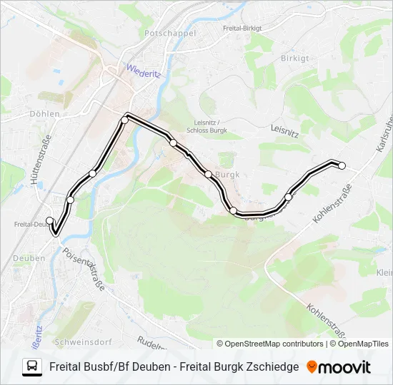 166 Bus Line Map