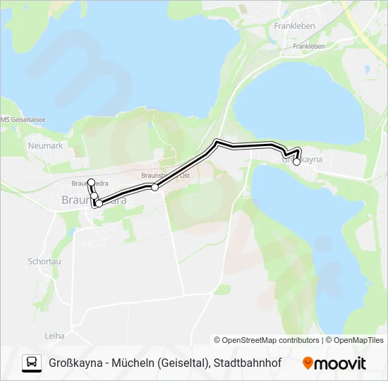 Автобус 722: карта маршрута