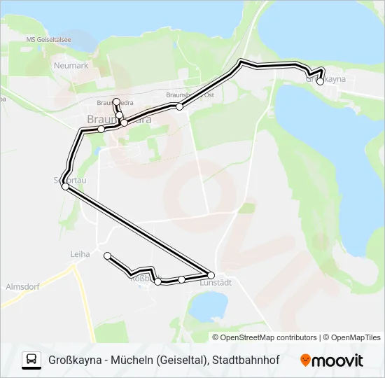 Автобус 722: карта маршрута