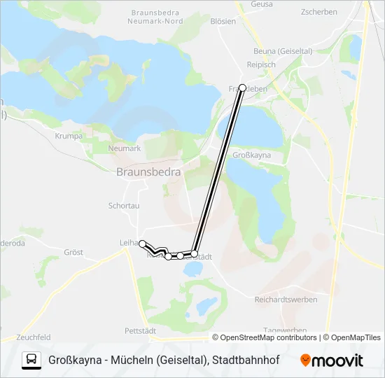 Автобус 722: карта маршрута