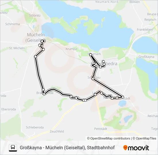 Автобус 722: карта маршрута