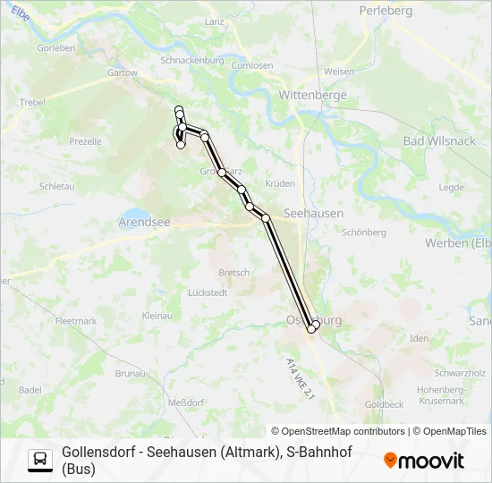 Автобус 953: карта маршрута