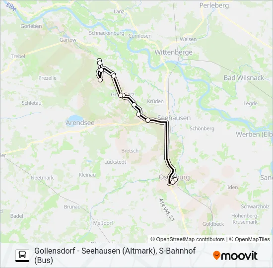 Автобус 953: карта маршрута