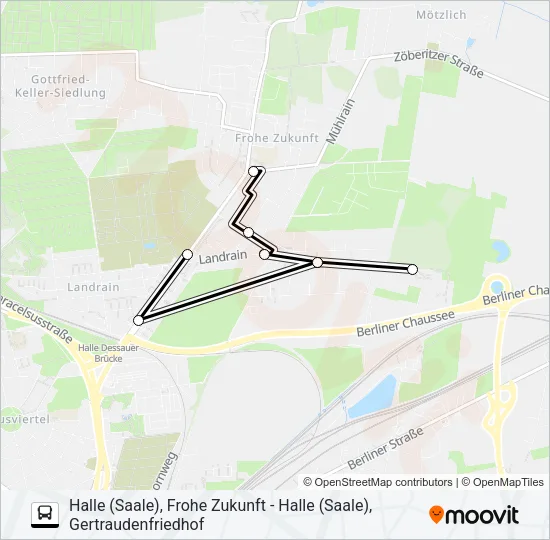 1 Bus Line Map