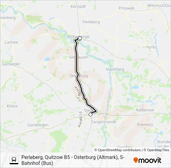 Автобус T: карта маршрута