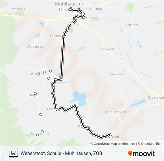 153 Bus Line Map