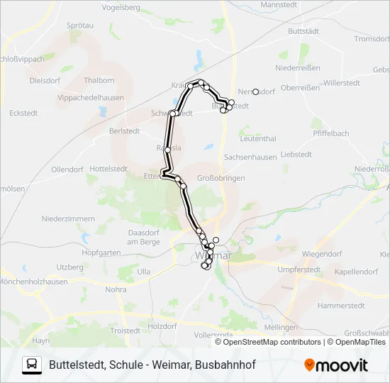 218 Bus Line Map