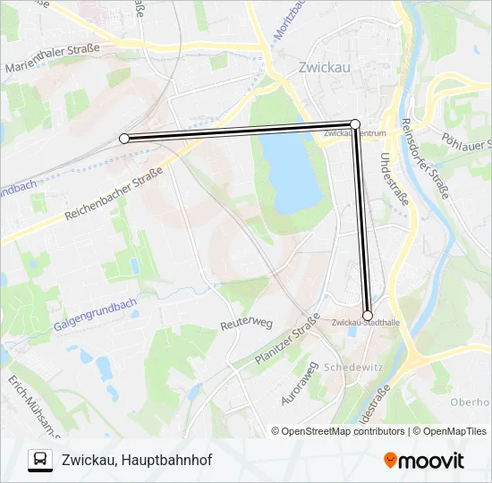 RB1 Bus Line Map