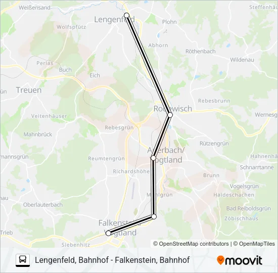 RB1 Bus Line Map