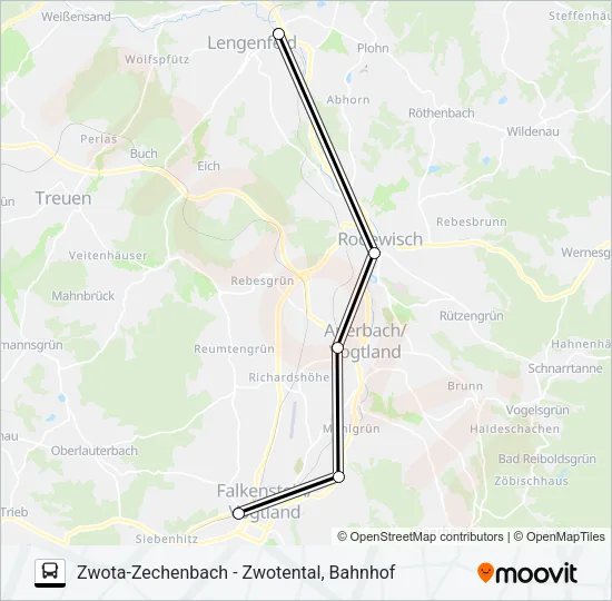 RB1 Bus Line Map