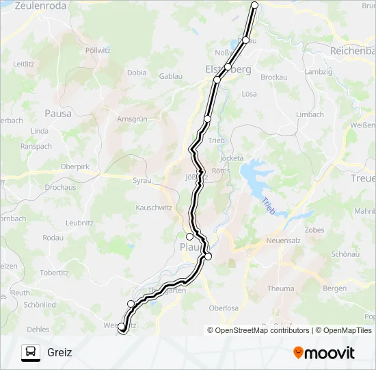 RB4 Bus Line Map