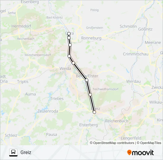 RB4 Bus Line Map