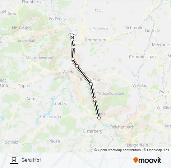 RB4 Bus Line Map
