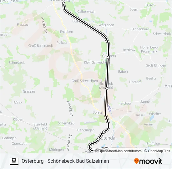 S1 Train Line Map