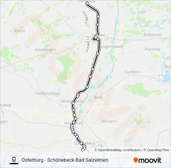 S1 Train Line Map