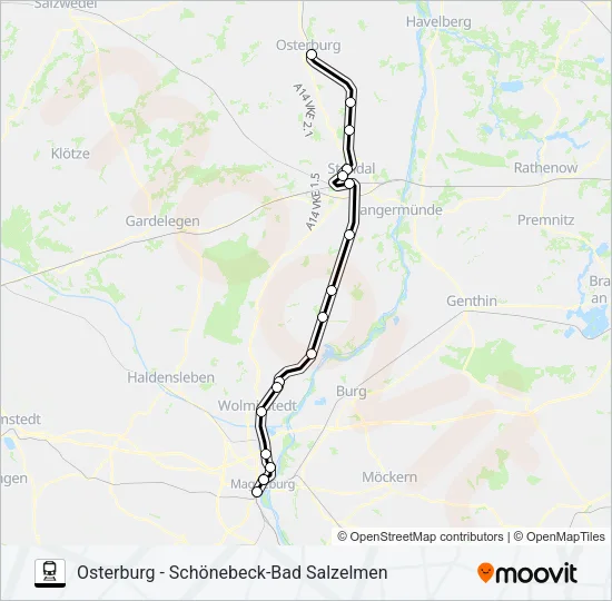 S1 Train Line Map