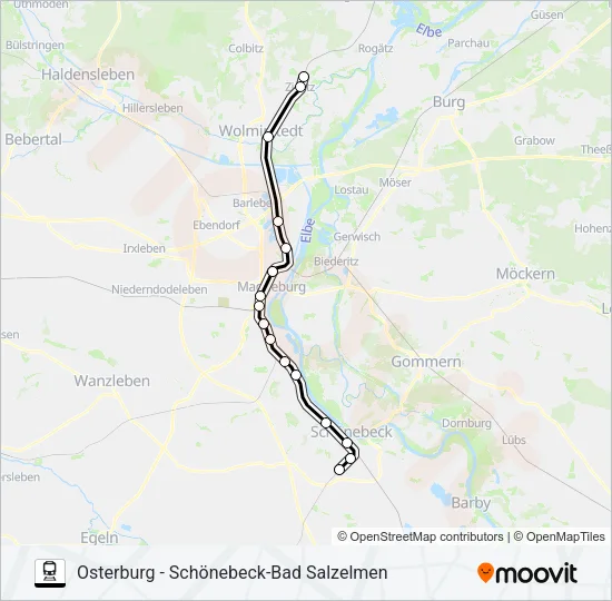S1 Train Line Map