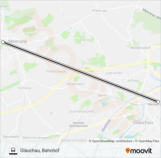RE1 Bus Line Map