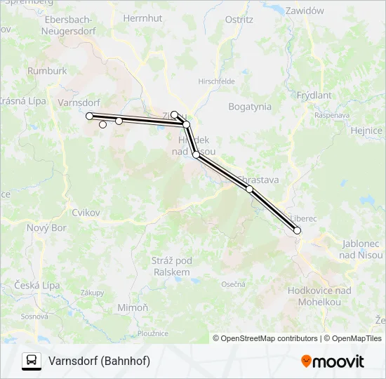 Buslinie L7 Karte