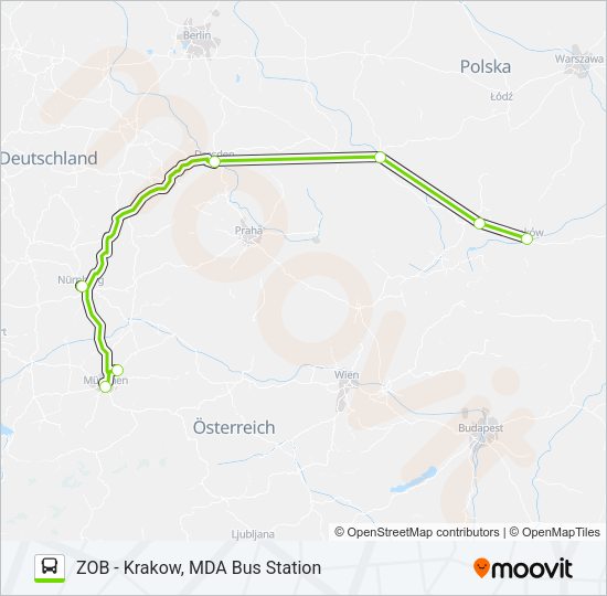 Автобус N1366: карта маршрута
