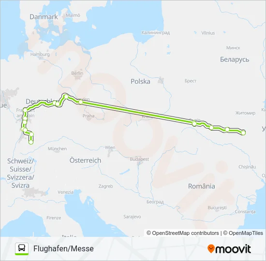 Автобус N3214: карта маршрута