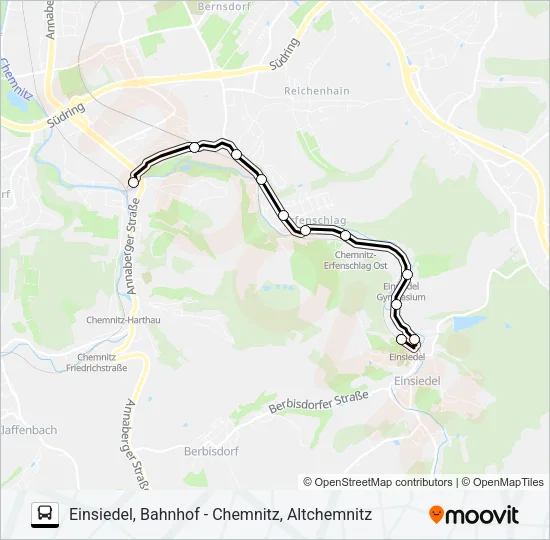 S-92 Bus Line Map