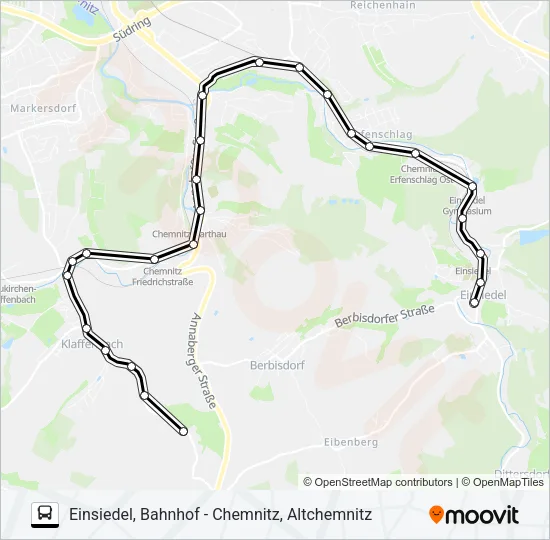 S-92 Bus Line Map