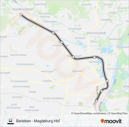 RB36 Bus Line Map