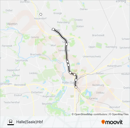 RB47 Bus Line Map