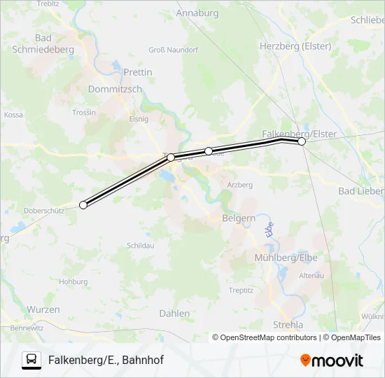 RE10 Bus Line Map