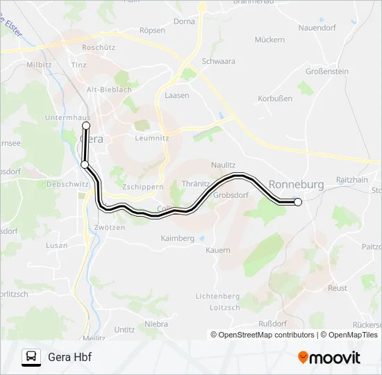 RE3 Bus Line Map