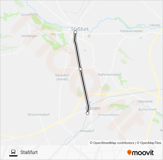 Автобус RB41: карта маршрута