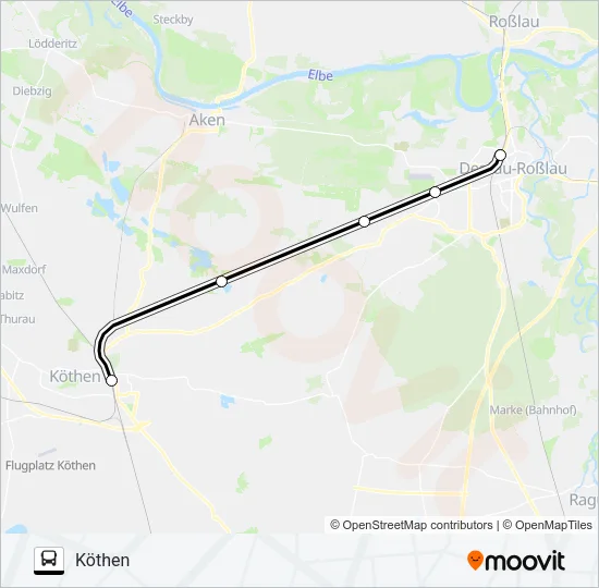RB50 Bus Line Map