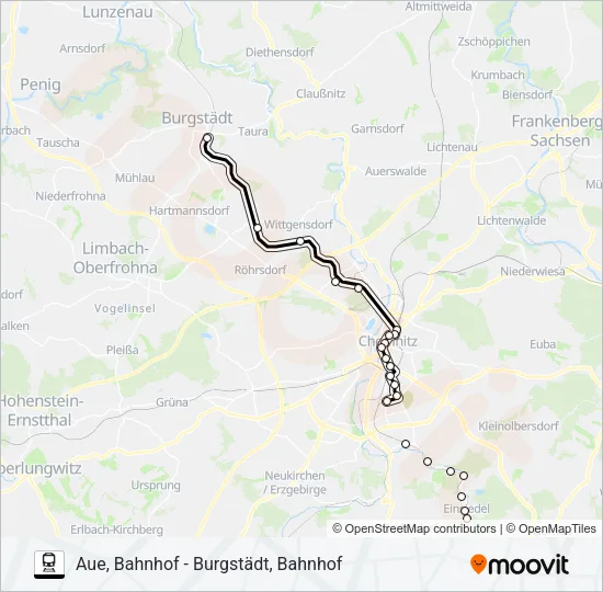 C13 Train Line Map