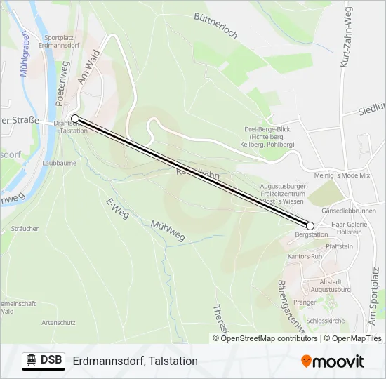 DSB Cable Car Line Map