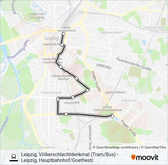 Автобус M3: карта маршрута