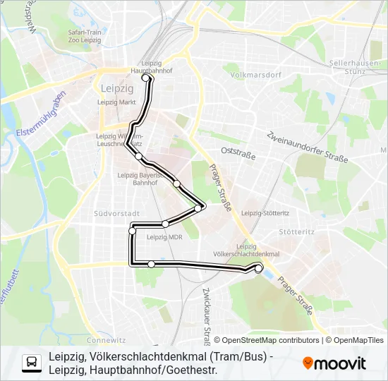 Автобус M3: карта маршрута